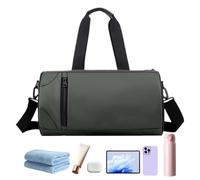 Gym Bag - 39x22x22cm Travel Bags | Sports Duffel Bag - Waterproof Fitness Tote with Wet Dry Separation - Large Capacity Nylon Fabric - Lightweight Durable Carry Pouch | Training Trips