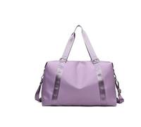 Gym Bag Bolsa de Gimnasio Plegable, Bolsa Fitness Impermeable, Bandolera, Bolsas portátiles, Entrenamiento Deportivo for Viajes al Aire Libre, Deportiva(S Purple)