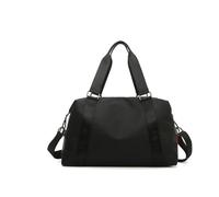 Gym Bag Bolsa de Gimnasio Plegable, Bolsa Fitness Impermeable, Bandolera, Bolsas portátiles, Entrenamiento Deportivo for Viajes al Aire Libre, Deportiva(S Black)