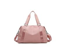 Gym Bag Bolsa de Gimnasio Plegable, Bolsa Fitness Impermeable, Bandolera, Bolsas portátiles, Entrenamiento Deportivo for Viajes al Aire Libre, Deportiva(S Pink)