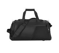 Gym Bag Bolso Grande for Fitness, Bolso Deportivo for Hombre y Mujer, Zapatos húmedos Secos, Bolsillo, Bandolera, natación, Yoga, Gimnasio, Mochila de Viaje(Black S)