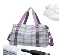 Gym Bag for Women, Waterproof Travel Duffle Fitness Tote, 49x19x28cm Capacity Workout Bag with Wet Dry Compartment, Shoe Storage Pouch for Yoga, Swimming, Travel