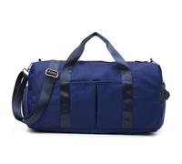 Gym Bag For Women with Shoe Compartment Sturdy Lightweight Yoga Large Handbag(Deep Blue)