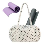 Gym Bag - Large Capacity Lightweight Quilted Travel Tote, White, Consulte la descripción, Consulte la descripción