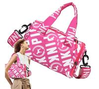 Gym Bag - Nylon, 9.45x6.3x6.3in Travel Bag Lightweight and Multi-Pocket | Convertible and Compact Design, Small Sports Duffle For Gym, Travel, Office, Outdoor Activities