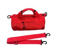 Gym Bag, Shoulder Barrel Purse, 11,02 x 5,91 pulgadas, Large Capacity Workout Carrier, Adjustable Strap and Stylish, Ideal para Hiking, Baile, School, Daily Use, Black/Blue/Red/Amarillo, rojo, Se