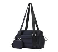 Gym Bag, Sport Duffle Bag, Large Capacity Nylon Carry on Tote with Dry and Wet Separation for Travel, Weekend and Beach Trips, 11.42x4.17x7.87 Inches, Small Wallet Included
