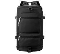 Gym Bag, Sports Duffel Bag, Gym Duffel Bag, Dry Wet Separated Bag, Gym Bag with Shoe Compartment, Sports Bag for Men, Women's Gym Bag, Gym Sports Bag, Travel Gym Bag, Negro, riferimento Alla