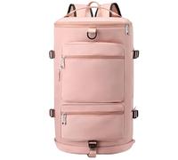 Gym Bag, Sports Duffel Bag, Gym Duffel Bag, Dry Wet Separated Bag, Gym Bag with Shoe Compartment, Sports Bag for Men, Women's Gym Bag, Gym Sports Bag, Travel Gym Bag, Rosa, riferimento Alla