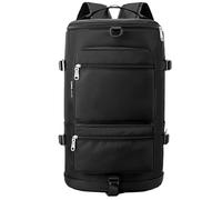 Gym Bag Sports Duffel Bag, Gym Duffel Bag Dry Wet Separated, Sports Gym Bag with Shoes Compartment, Gym Travel Duffel Bag, Wet Dry Separation Gym Bag, Sports Duffel Bag for Women Men, Negro , Se