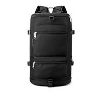 Gym Bag Sports Travel Backpack for Women Backpack Carry On Duffel Bag With Shoe Laptop Compartment Dog Mochilas Bola, Negro , Talla única para todos, Mochilas tote