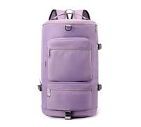 Gym Bag Sports Travel Backpack for Women Backpack Carry On Duffel Bag With Shoe Laptop Compartment Dog Mochilas Bola, morado, Talla única