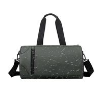 Gym Bag, Swimming Bag, Women's Water Resistant Carry Pouch Large Capacity with Wet Pocket 15.35x8.66x8.66 Inches for Travel Gym Sports Weekender, Gray, Black, Army Green