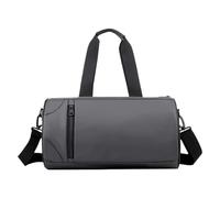 Gym Bag, Training Tote, Travel Duffel, 15.35x8.66x8.66 Inches, Waterproof Nylon Fabric, Wet Dry Separation, Large Capacity Organizer, Carry On Weekender, for Fitness Workout