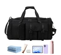 Gym Bag, Travel Backpack, 22.05x11.42x10.63 Inches Duffel Wet Dry Compartment, Lightweight Luggage for Indoor Fitness Adventures, Women, Towels Sneakers Bands Gloves