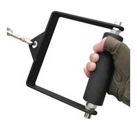 Gym Cable Pulldown Handle, Workout Attachment Accessory, Ergonomic Grip Design, Single Handle, Black, Sturdy Steel Frame for Triceps, Biceps, Back, Shoulder, Core Training