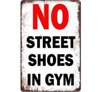 Gym Clean Floor Rule Simple Metal Sign For Weight Room 12x8 Inch