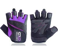 Gym & Gentle Guantes de fitness para mujer - Protección para deportes de fuerza/bicicleta/culturismo/entrenamiento de pesas/gimnasio (violeta, S)