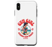 Gym Girl Strong and Tough Fitness Motivation Design Carcasa para iPhone XS MAX