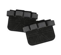Gym Grips For Weight Lifting (1 Pair) | Natural Cowhide Leather, 9.3x7.4cm | Anti-Slip Hand Protection Pads For Pull Ups, Deadlifts & Rowing | Unisex Callus Prevention Lifting Aid, Alternative