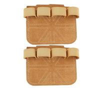 Gym Grips For Weight Lifting (1 Pair) | Natural Cowhide Leather, 9.3x7.4cm | Anti-Slip Hand Protection Pads For Pull Ups, Deadlifts & Rowing | Unisex Callus Prevention Lifting Aid, Alternative