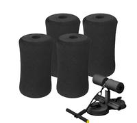 Gym Gym Roller Foam, Workout Roller Foam, Cubierta de tubo negro de 4 de rolleros de 4 paquetes, Equipo de acondicionamiento físico, accesorios de la máquina de ejercicios, equipo de inversión