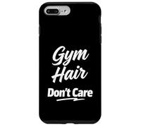 Gym Hair Don't Care Fun Fitness Lifestyle Design Carcasa para iPhone 7 Plus/8 Plus