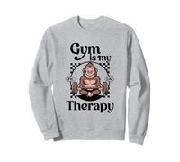 Gym Is My Therapy Gorilla Workouts Gimnasio Cotizaciones Retro Fitness Sudadera