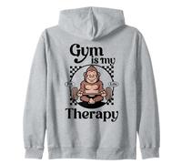Gym Is My Therapy Gorilla Workouts Gimnasio Cotizaciones Retro Fitness Sudadera con Capucha