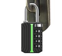 Gym Lock - 6.9x3cm Combination Locks With Glow-in-the-Dark Signs |Consistent Performance Zipper Lock | For Office Warehouse Garage Gate Patio Porch Moving Backpacking