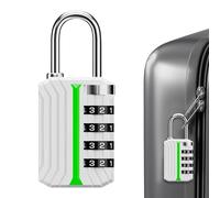 Gym Lock,Portable Keyless Luggage Padlock - 6.9x3cm Outdoor Waterproof Padlock | Effortless For Office Warehouse Garage Gate Patio Porch Moving Backpacking