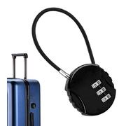 Gym Locker Lock - Round Shape Combo | High Security 3 Digit Metal Locks, Travel Luggage Accessories for Toolbox, Case,