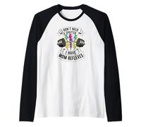 Gym Mom I Dont Need A Spotter Mom Reflexes Camiseta Manga Raglan
