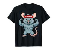GYM Rat Ejercicio Entrenamiento Fitness Entrenador Regalo Hombres Mujeres Niños Camiseta