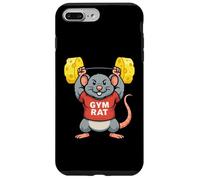 GYM Rat Ejercicio Entrenamiento Fitness Entrenador Regalo Hombres Mujeres Niños Carcasa para iPhone 7 Plus/8 Plus