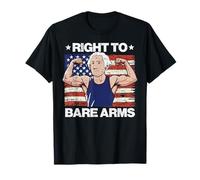 Gym Right To Bare Arms Washington US Flag Workout Hombres Mujeres Camiseta