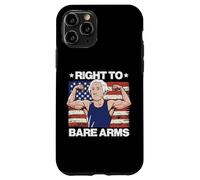 Gym Right To Bare Arms Washington US Flag Workout Hombres Mujeres Carcasa para iPhone 11 Pro