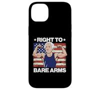 Gym Right To Bare Arms Washington US Flag Workout Hombres Mujeres Carcasa para iPhone 14 Plus