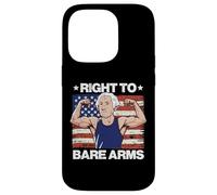 Gym Right To Bare Arms Washington US Flag Workout Hombres Mujeres Carcasa para iPhone 14 Pro