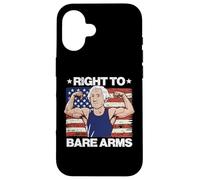 Gym Right To Bare Arms Washington US Flag Workout Hombres Mujeres Carcasa para iPhone 16