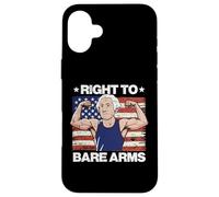 Gym Right To Bare Arms Washington US Flag Workout Hombres Mujeres Carcasa para iPhone 16 Plus