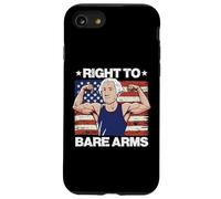 Gym Right To Bare Arms Washington US Flag Workout Hombres Mujeres Carcasa para iPhone SE (2020) / 7/8