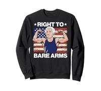 Gym Right To Bare Arms Washington US Flag Workout Hombres Mujeres Sudadera
