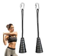 Gym Rope for Pulley System, Tricep Pull-Down, Exercise Rope with Carabiner, Tricep Rope for Cable Machine, V Bar Attachment Rope 35 cm/13,78 pulgadas for Straight Bar, V Bar, LAT Pulldown