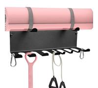 Gym Storage, Heavy Duty Equipment Organizer Rack 41.91x13.97 cm, Stainless Steel Shelves Wall Mounted Hanger, Storage Solution for Bedroom, Living Room, Closet Men and Women