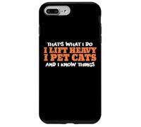 Gym Thats What I Do Lift Heavy Pet Cats Entrenamiento Mujeres Hombres Carcasa para iPhone 7 Plus/8 Plus