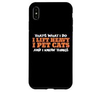Gym Thats What I Do Lift Heavy Pet Cats Entrenamiento Mujeres Hombres Carcasa para iPhone XS MAX