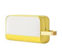 Gym Toiletry Bag, Make Up Pouch, Impermeable Storage Beach, Large Capacity Shower Tote with Zipper, Travel Accessories, Storage Organizer for Swimming, Fitness, Straw amarillo, Se référer au