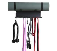 Gym Wall Storage Rack, Gym Equipment Storage Organizer, Wall Mounted Heavy Duty Shelves, Space Saving Hanger for Fitness Gear, Purpose Exercise, for Home Room Training Yoga Workout