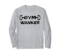 Gym Wanker Men Certified Personal Trainer Funny Gym Workout Manga Larga